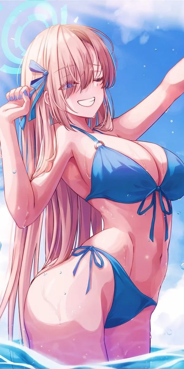 Hình ảnh gái anime mặc bikini