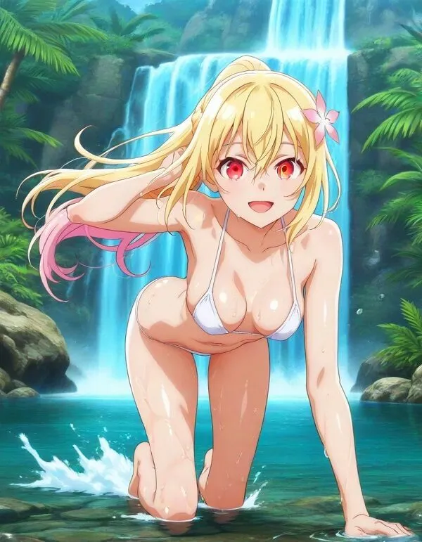 Hình ảnh gái anime mặc bikini