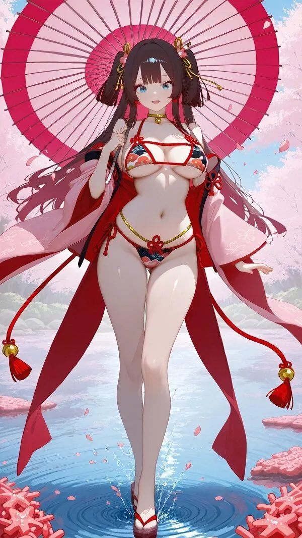 Hình ảnh gái anime mặc bikini