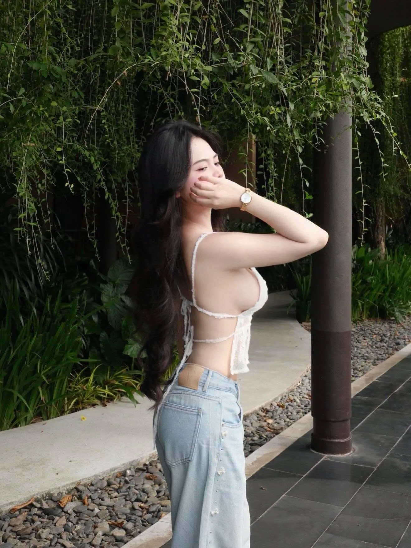 Ảnh Gái Xinh Che Mặt Đẹp, Dáng Xinh, Nhiều Phong Cách